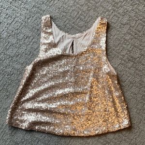 Sequin crop tank top VICI